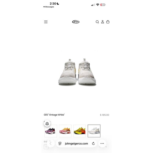 John Geiger 005 Vintage White Size 11 main image 4